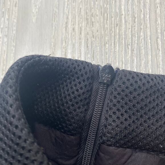 Mossaic Women's Black Mesh Pleated Knee Length A-Line Skirt Size 10 - Picture 7 of 8